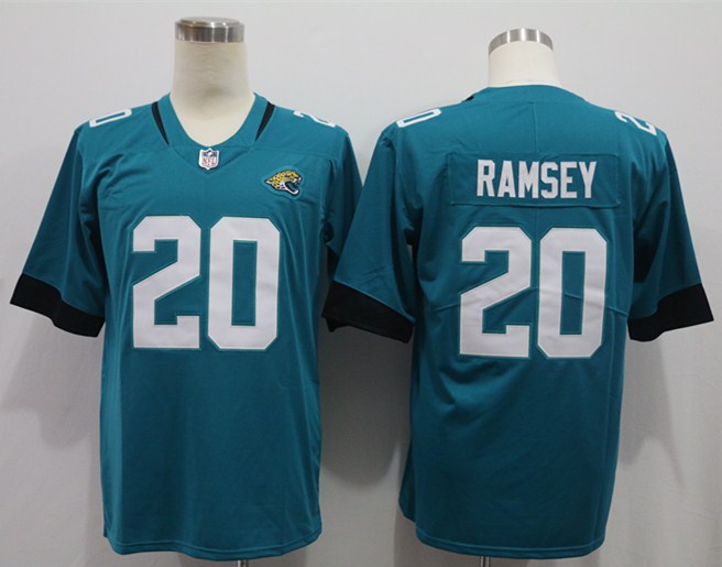 Men's Jacksonville Jaguars Jalen Ramsey #20 Teal Game Jersey1 football jersey product view 1