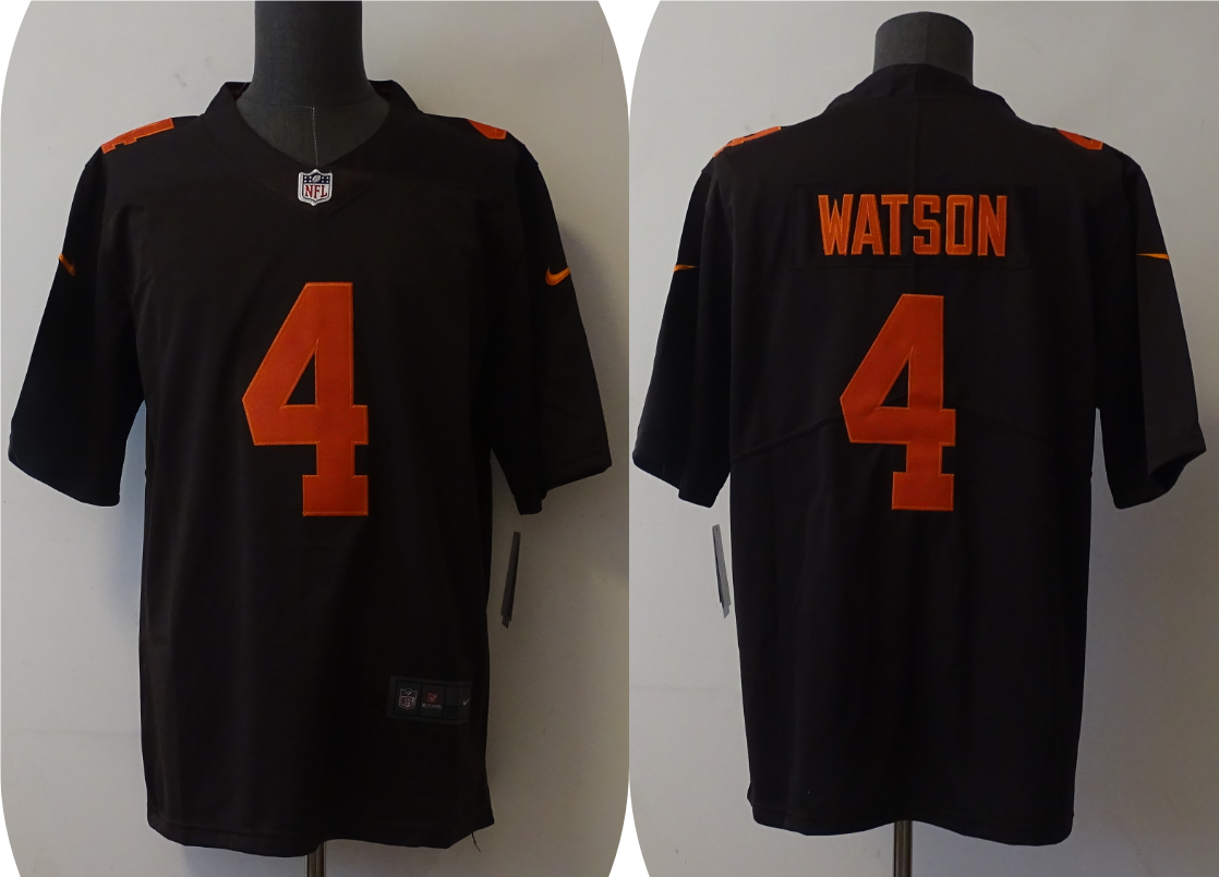 Men's Cleveland Browns Deshaun Watson Brown Alternate Legend Jersey football jersey product view 1