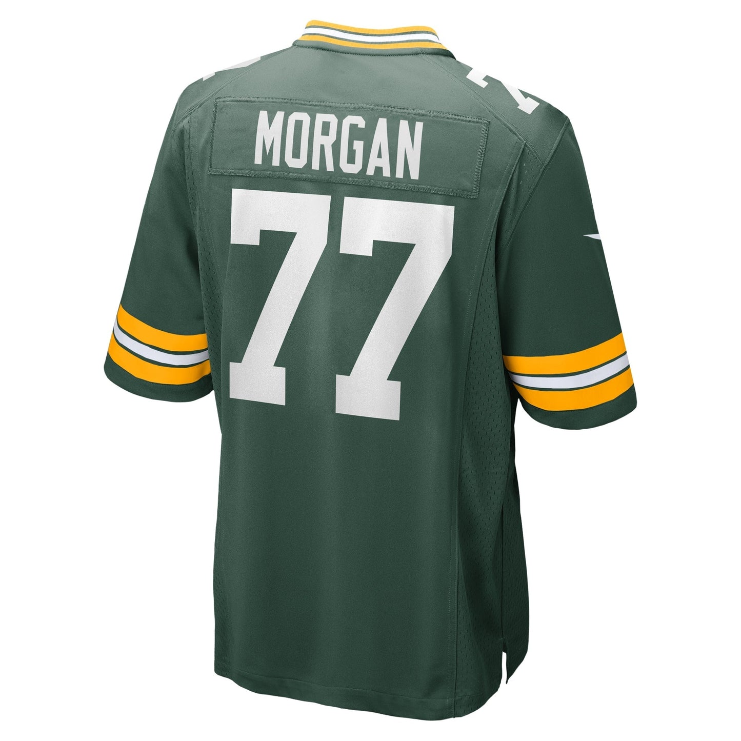 Jordan Morgan Green Bay Packers Game Jersey - Green football jersey product view 3