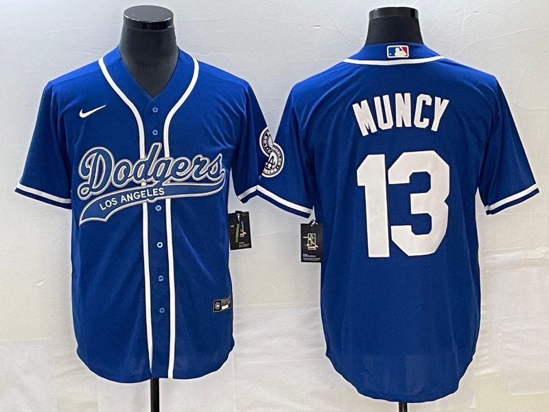 Men's Los Angeles Dodgers Max Muncy Royal Player Jersey Joint Edition baseball jersey product view 1