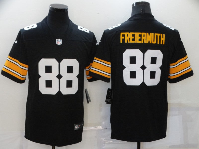Men's Pittsburgh Steelers Pat Freiermuth Black Player Game Jersey football jersey product view 1
