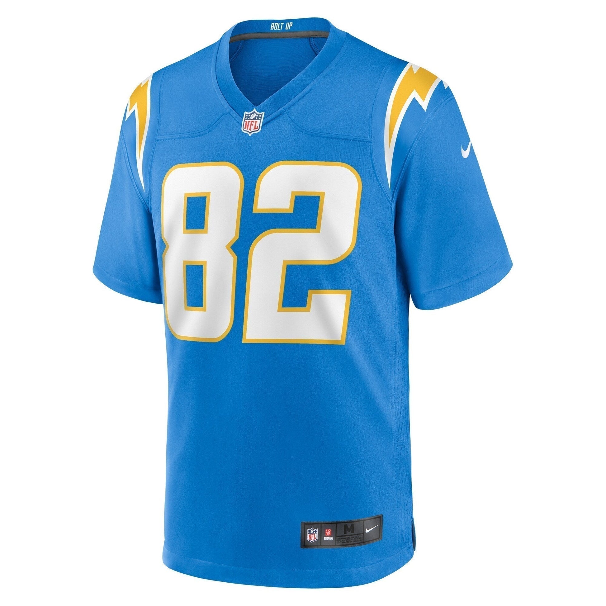 Brenden Rice Los Angeles Chargers Team Game Jersey - Powder Blue football jersey product view 2