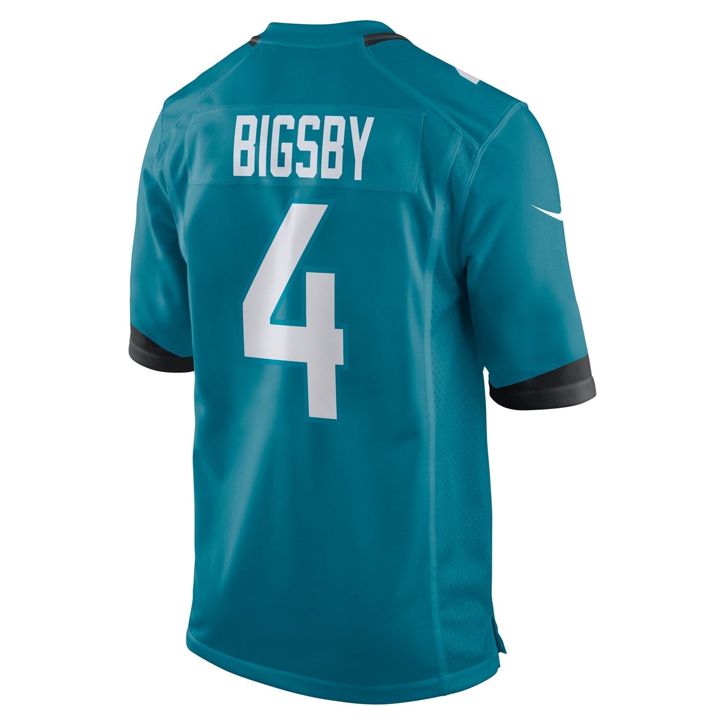 Tank Bigsby Jacksonville Jaguars Game Jersey - Teal football jersey product view 3