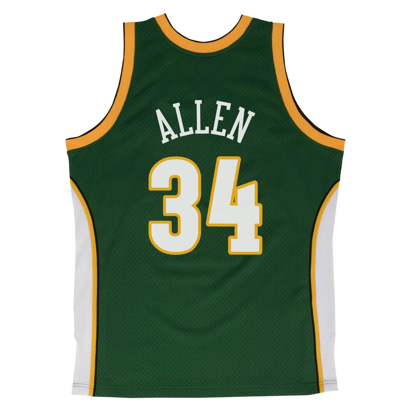 SuperSonics No. 34 dark green 06-07 season Mitchell retro jersey - Ray Allen basketball jersey product view 2