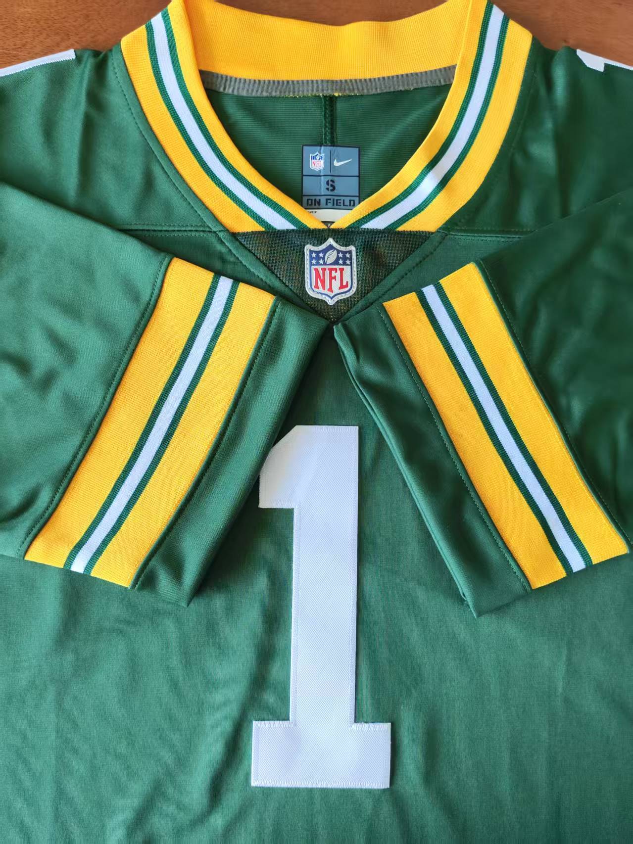 Men's Green Bay Packers Edgerrin Cooper Jersey - Green football jersey product view 2