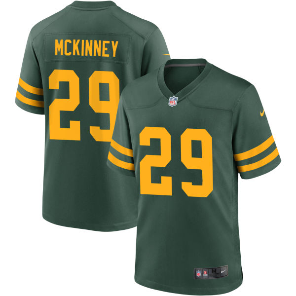 Xavier McKinney Green Bay Packers Jersey football jersey product view 1