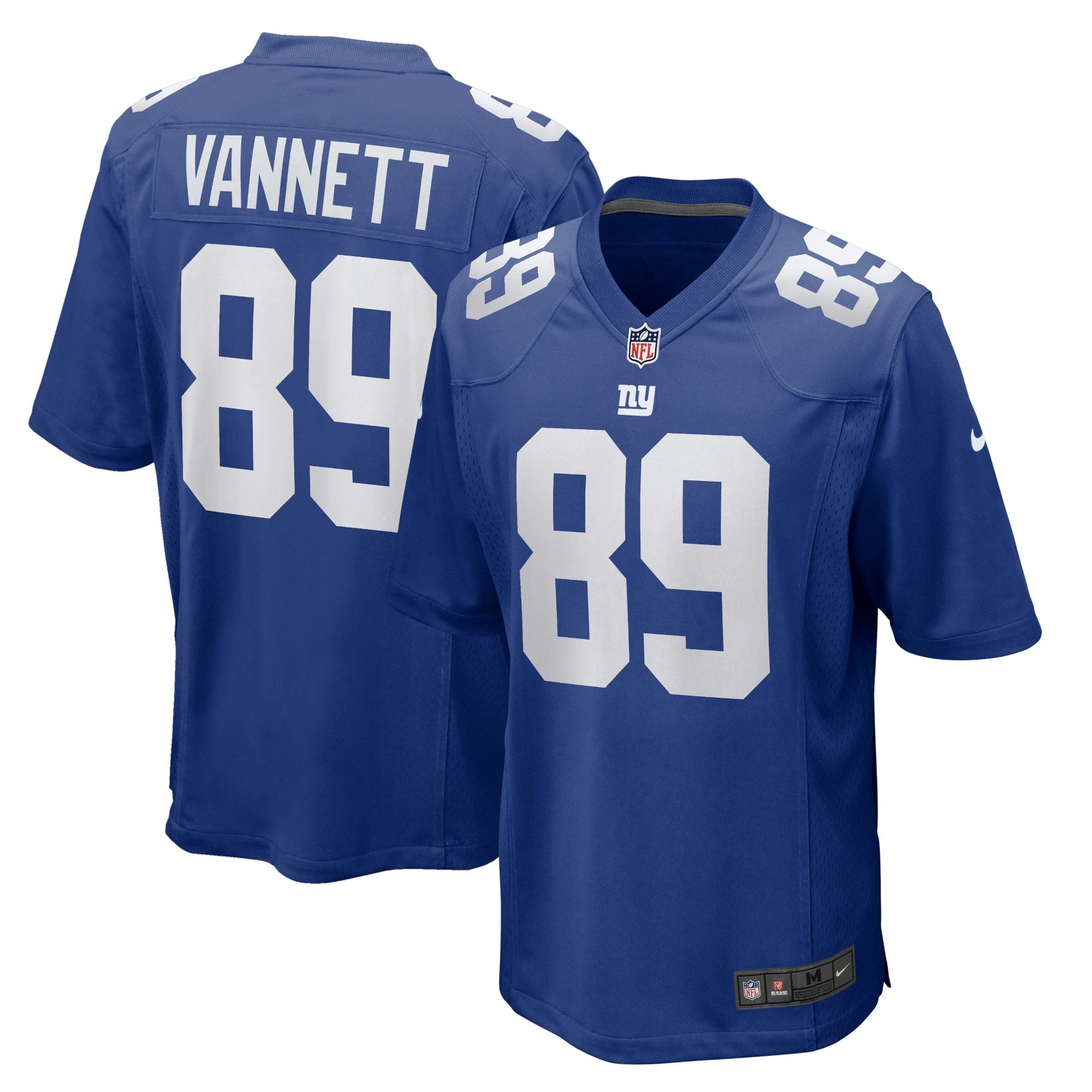 Nick Vannett New York Giants Home Game Jersey - Royal football jersey product view 1