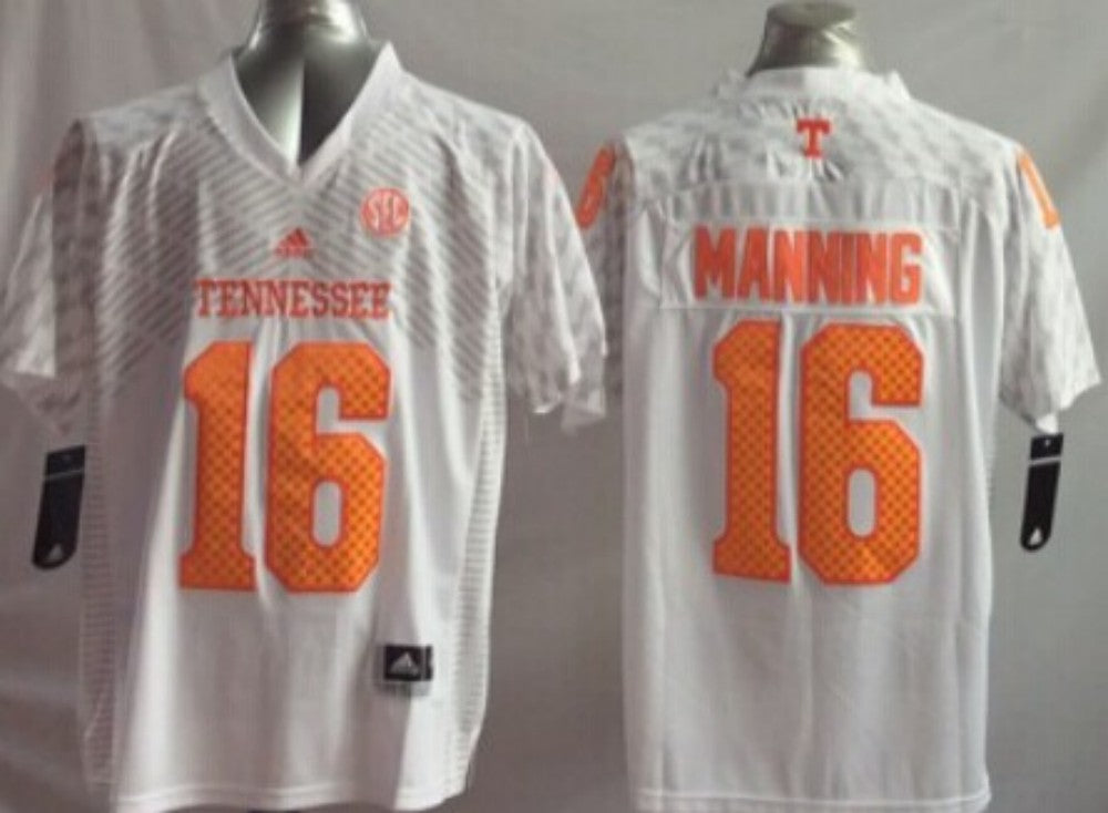 Men's Tennessee Volunteers Peyton Manning White Game Jersey sports jersey product view 1