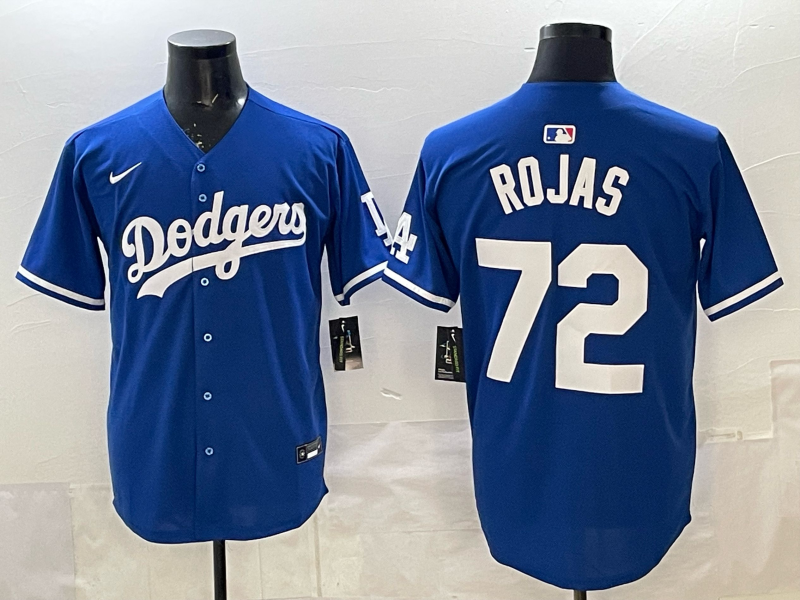 Men's Los Angeles Dodgers Manny Rojas Royal Alternate 2 Replica Jersey baseball jersey product view 1