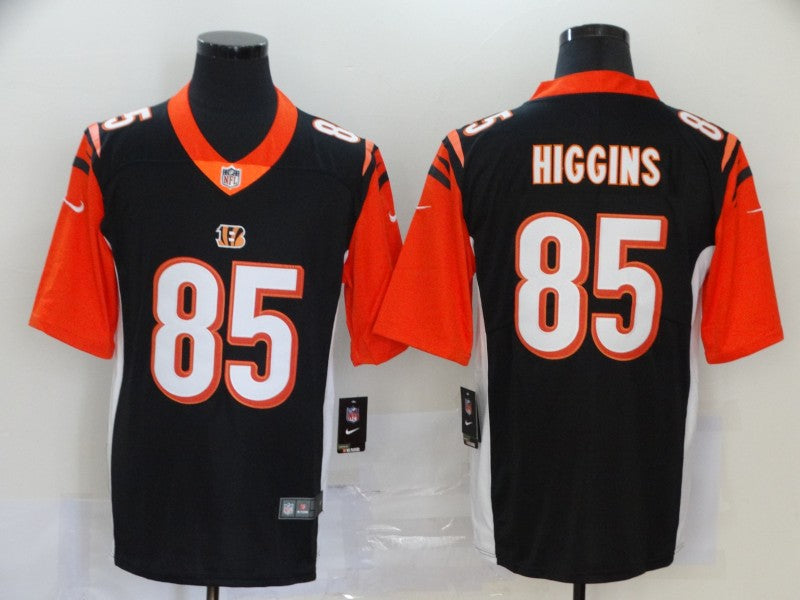 Men's Cincinnati Bengals Tee Higgins #85 Black Game Jersey1 football jersey product view 1