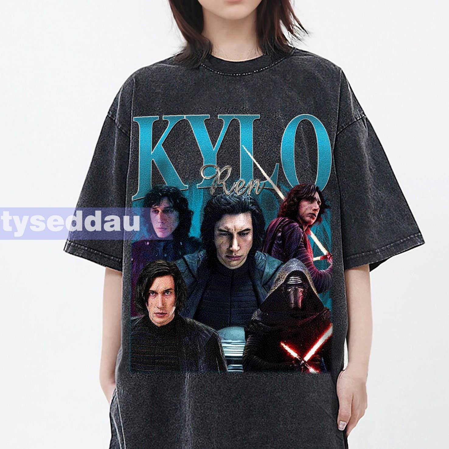 Kylo Ren Retro 90's Graphic T-Shirt  Vintage Style Unisex T-shirt, Sweatshirt, Hoodie, Long Sleeve Tee - T-Shirt, Sweatshirt, Hoodie