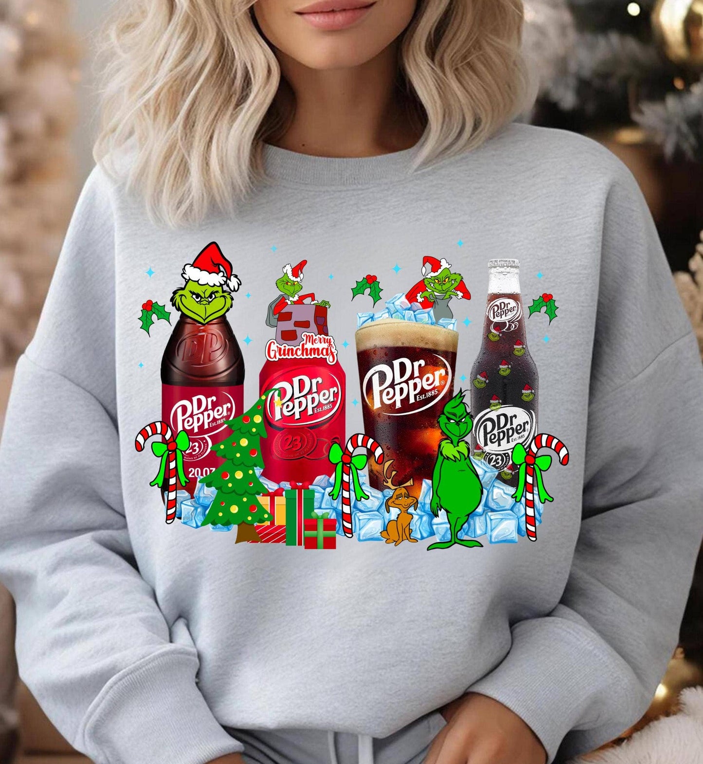 Grinchmas Dr Pepper Shirt, Trending Christmas Sublimation Unisex T-shirt, Sweatshirt, Hoodie, Long Sleeve Tee - T-Shirt, Sweatshirt, Hoodie