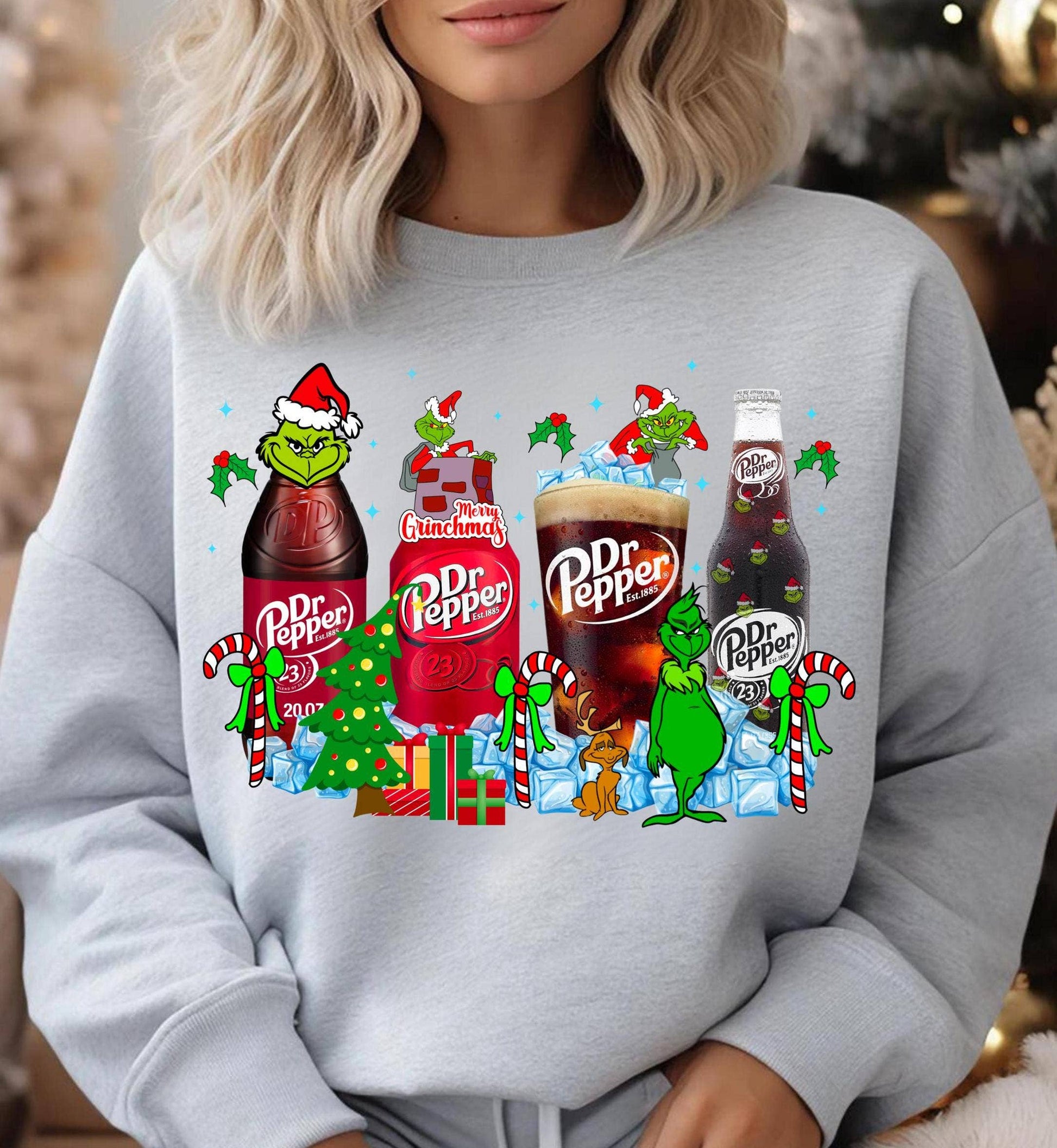 Grinchmas Dr Pepper Shirt, Trending Christmas Sublimation Unisex T-shirt, Sweatshirt, Hoodie, Long Sleeve Tee - T-Shirt, Sweatshirt, Hoodie