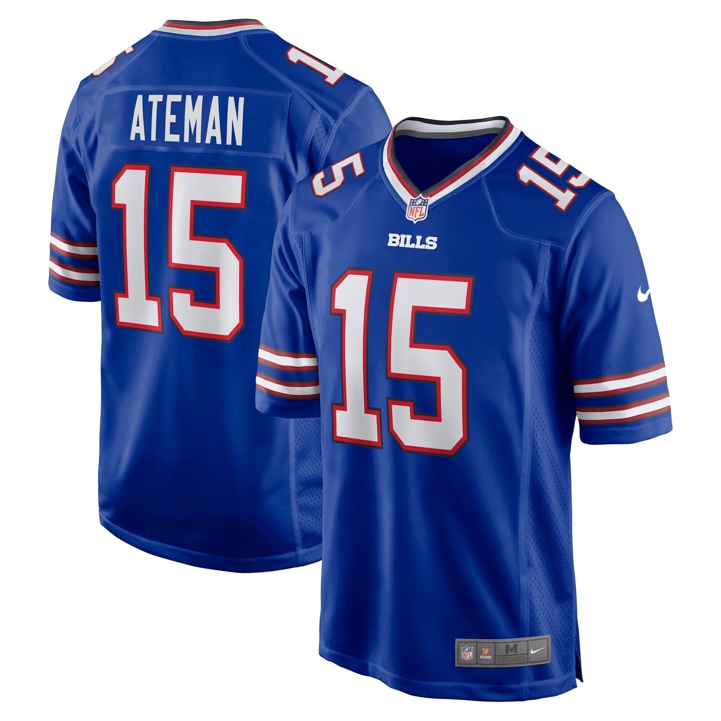 Marcell Ateman Buffalo Bills Team Game Jersey - Royal football jersey product view 1