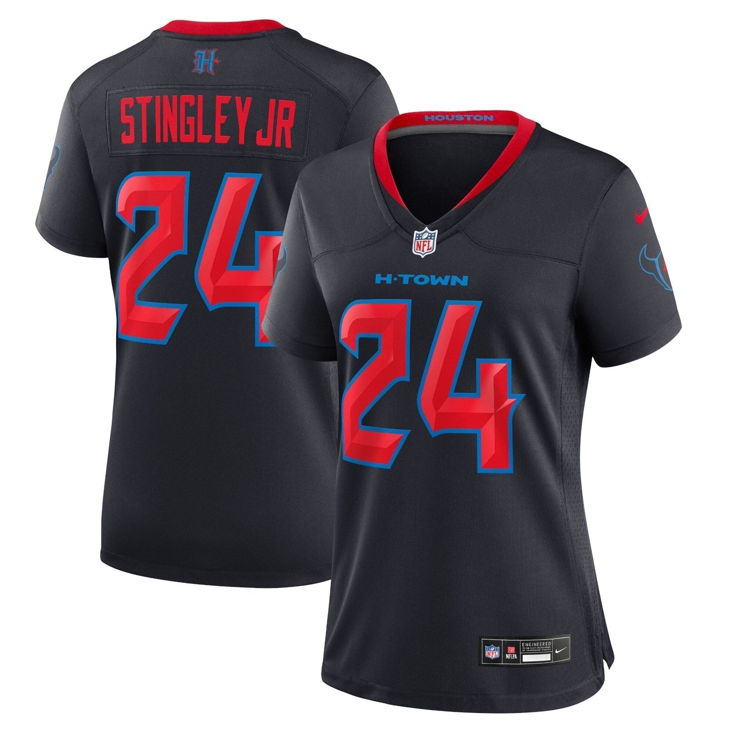 Derek Stingley Jr. Houston Texans Alternate Game Jersey - Navy football jersey product view 1
