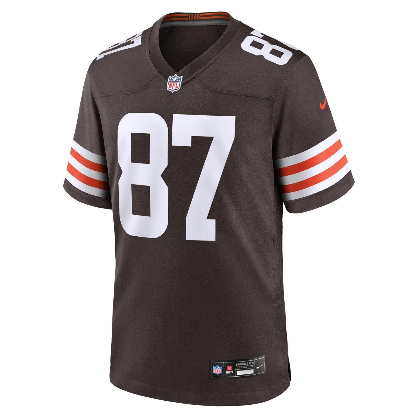 Giovanni Ricci Cleveland Browns Game Jersey - Brown football jersey product view 2