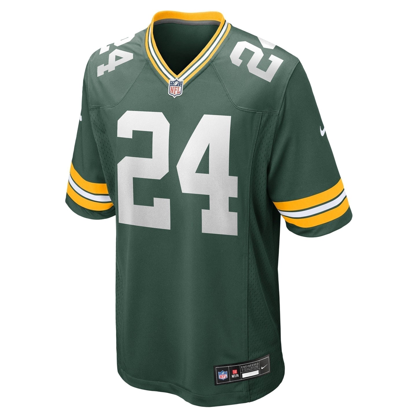 Carrington Valentine Green Bay Packers Game Jersey - Green football jersey product view 2
