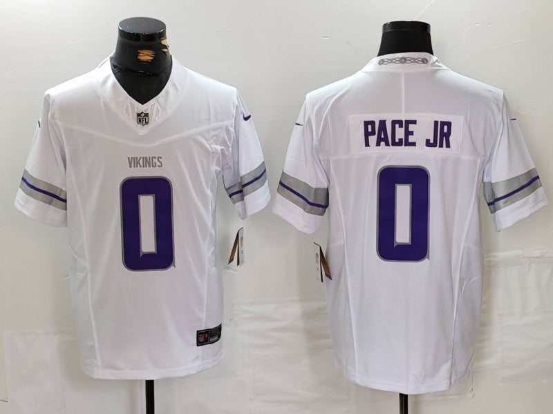 Men's Minnesota Vikings Ivan Pace Jr White Alternate Vapor F.U.S.E. Elite Player Jersey football jersey product view 1