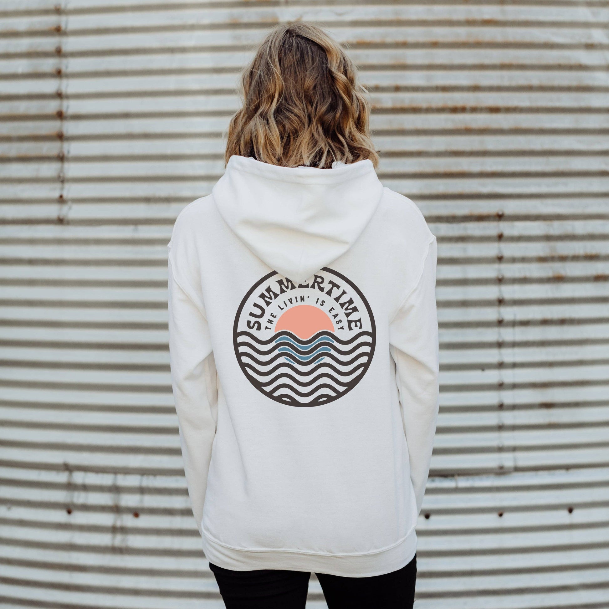 Summertime Hoodie | Beach | Sizes S-2XL Unisex T-shirt, Sweatshirt, Hoodie, Long Sleeve Tee - T-Shirt, Sweatshirt, Hoodie