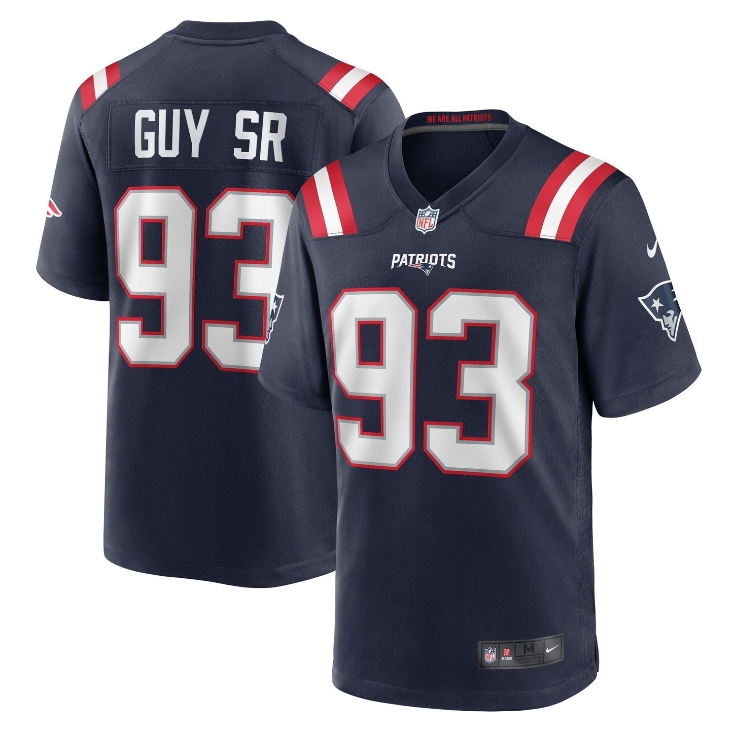 Lawrence Guy New England Patriots Team Game Jersey - Navy football jersey product view 1