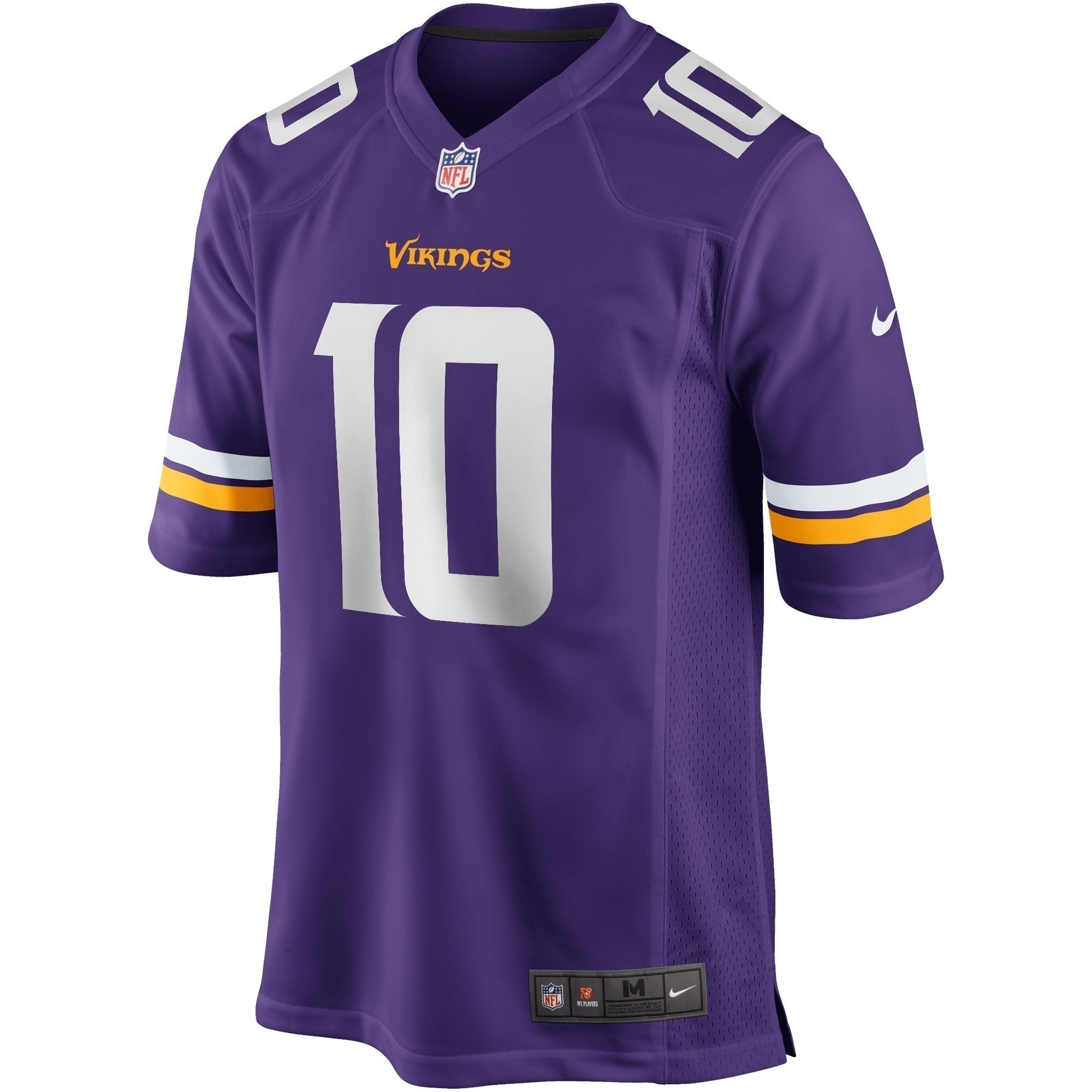 Fran Tarkenton Minnesota Vikings Game Retired Jersey - Purple football jersey product view 2