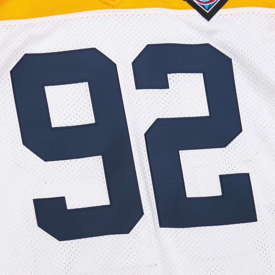 Men's Reggie White White Green Bay Packers 1994 Authentic Jersey football jersey product view 2