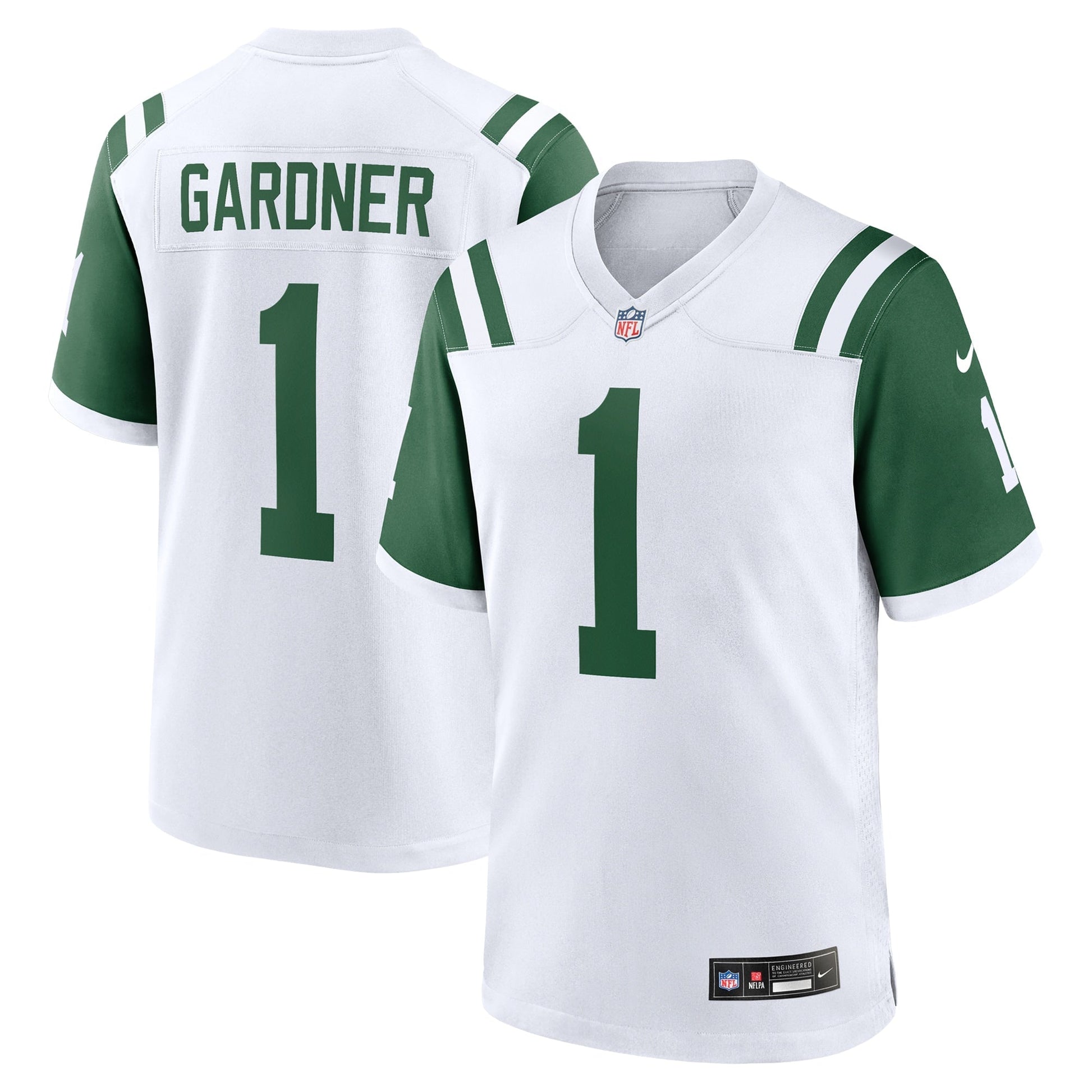 Ahmad Sauce Gardner New York Jets Classic Alternate Game Jersey - White football jersey product view 1