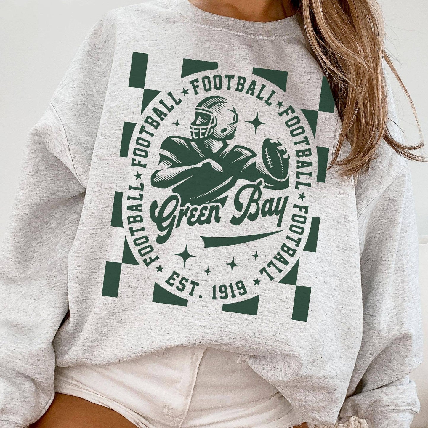 Vintage Green Bay Packers Football Sweatshirt  Fan Favorite Unisex T-shirt, Sweatshirt, Hoodie, Long Sleeve Tee - T-Shirt, Sweatshirt, Hoodie