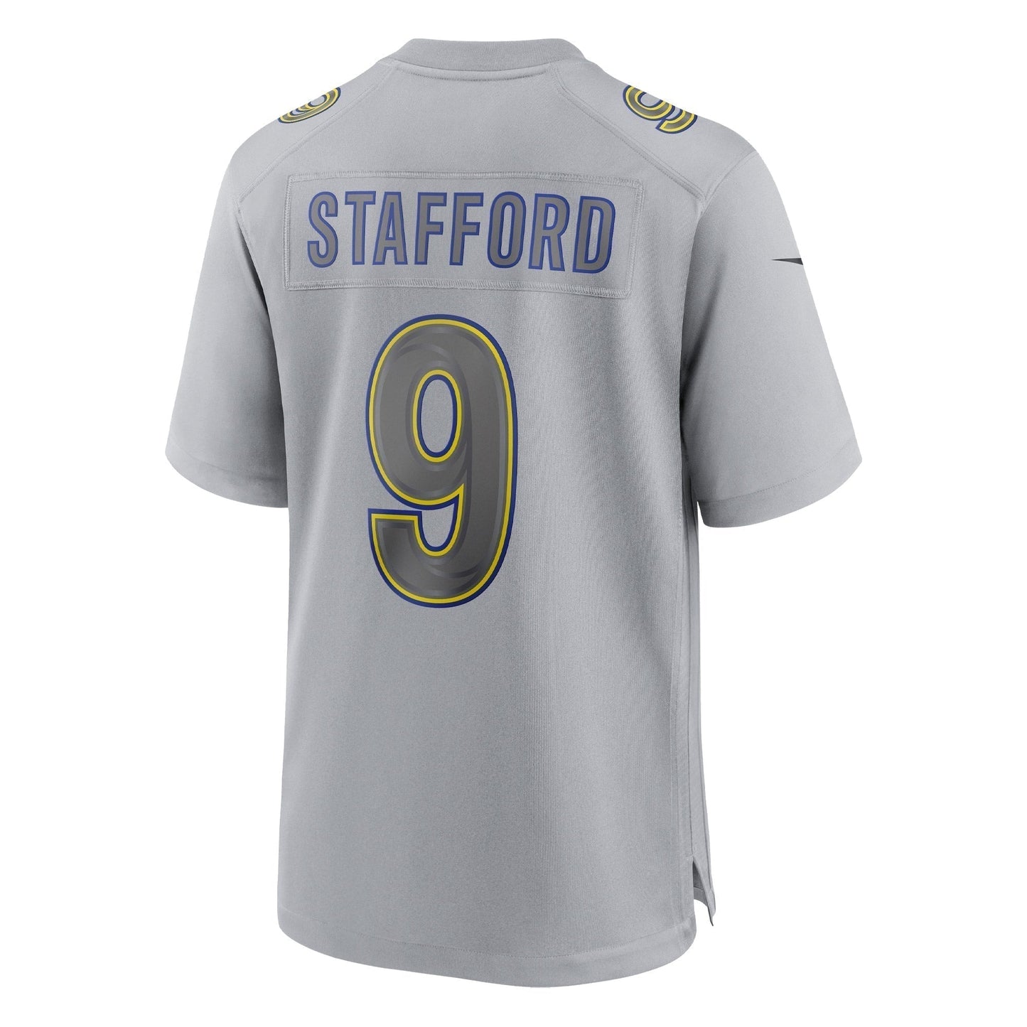 Matthew Stafford Los Angeles Rams Atmosphere Fashion Game Jersey - Gray football jersey product view 3