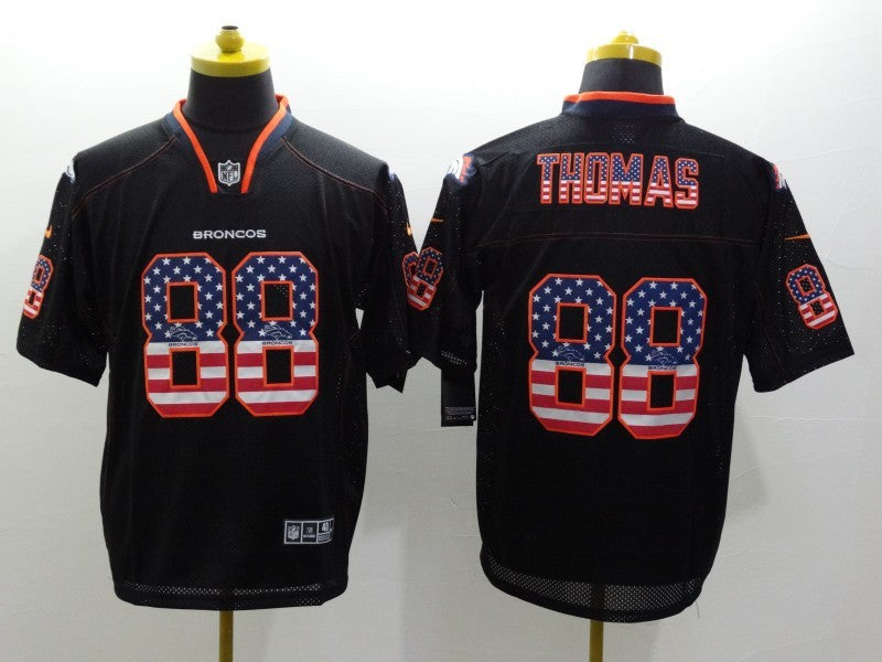 Men's Denver Broncos Demaryius Thomas #88 Black Game Jersey1 football jersey product view 1