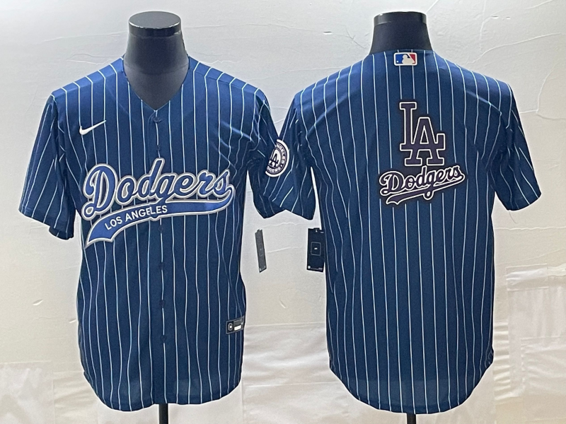 Men's Los Angeles Dodgers Blue Team Jersey Joint Edition baseball jersey product view 1