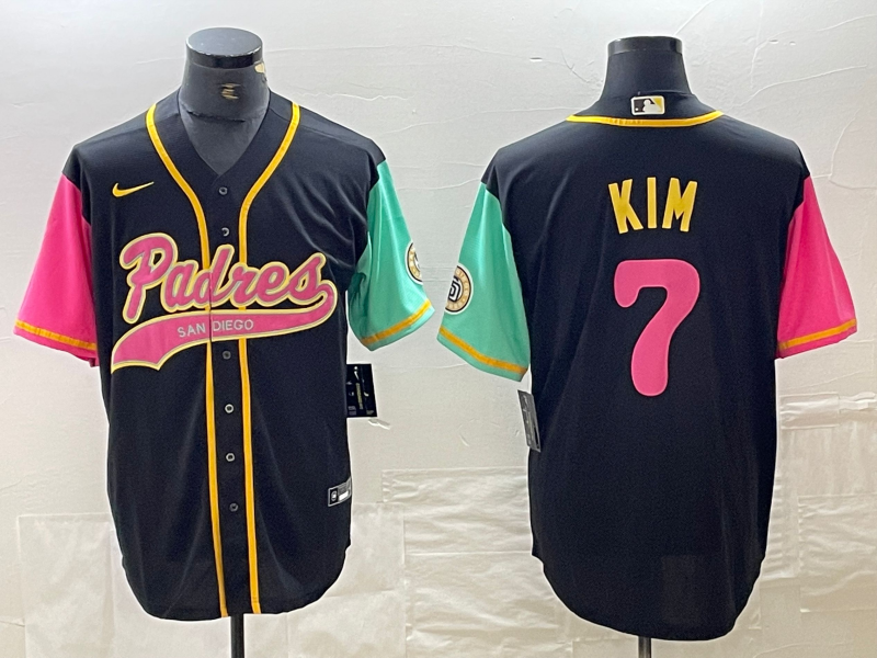 Men's San Diego Padres Ha-Seong Kim White City Connect Player Jersey Joint Edition baseball jersey product view 1