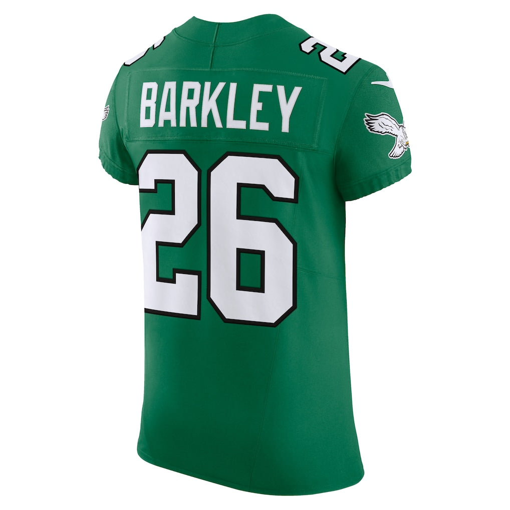 P.Eagles #26 Saquon Barkley Kelly Green Alternate Vapor F.U.S.E. Elite Jersey football jersey product view 1