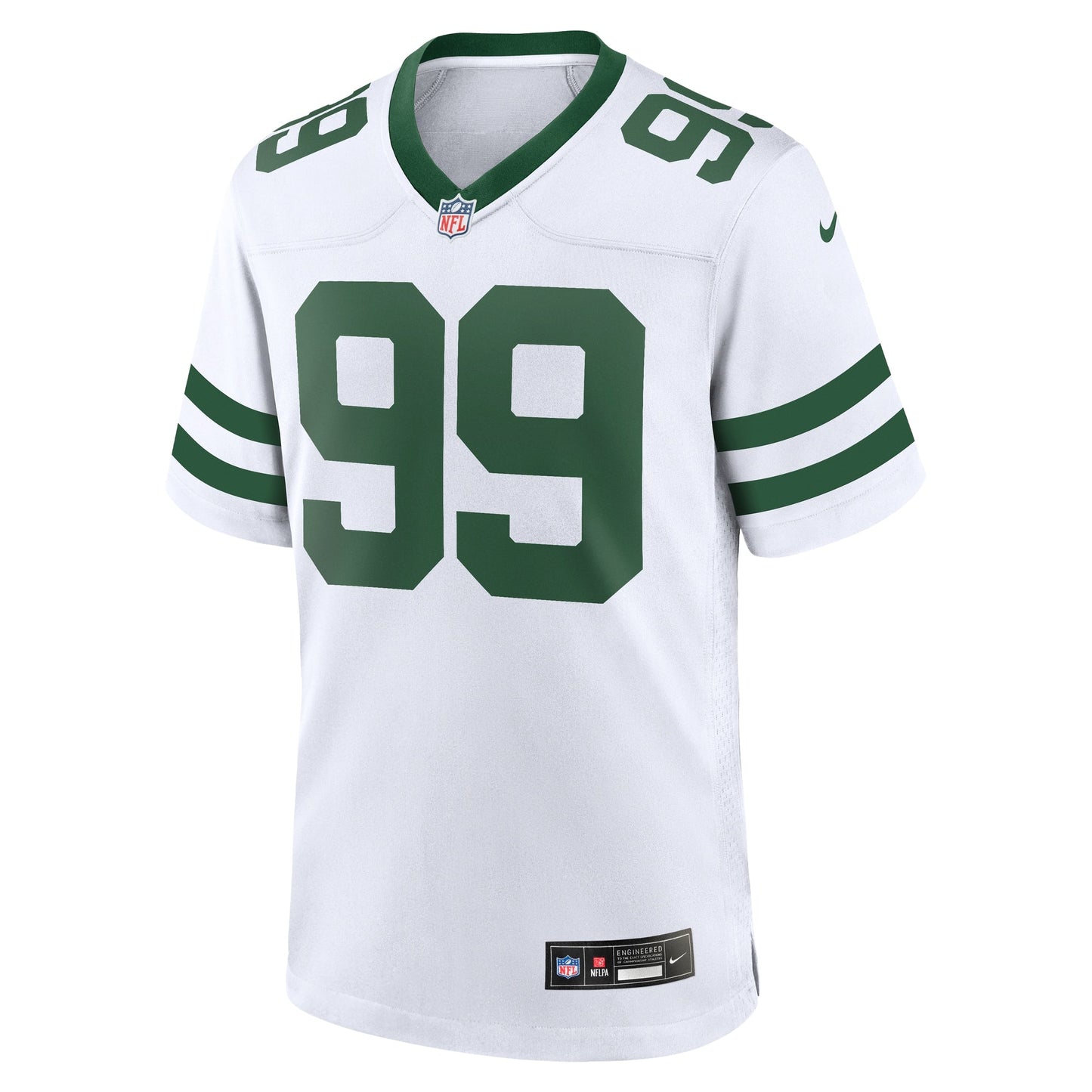 Will McDonald IV New York Jets Game Jersey - Legacy White football jersey product view 2
