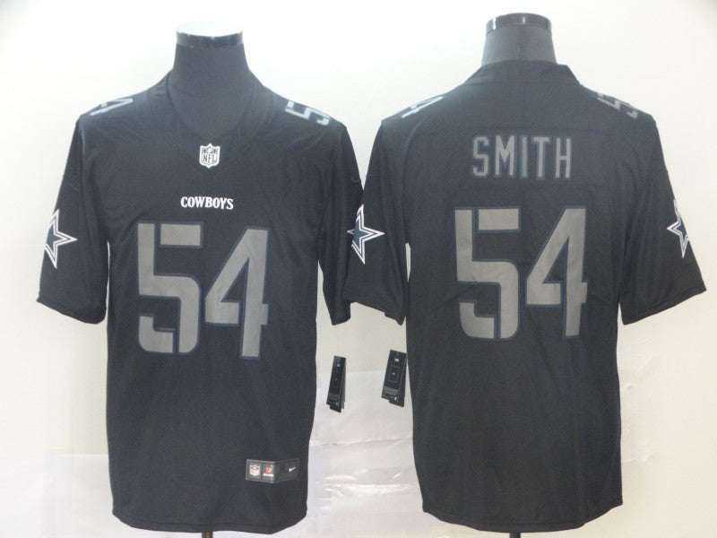 Men's Dallas Cowboys Jaylon Smith #54 Black Game Jersey1 football jersey product view 1