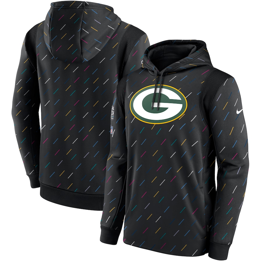 Men's Green Bay Packers NFL 2021 Salute to Service Hoodie2 Black football jersey product view 1
