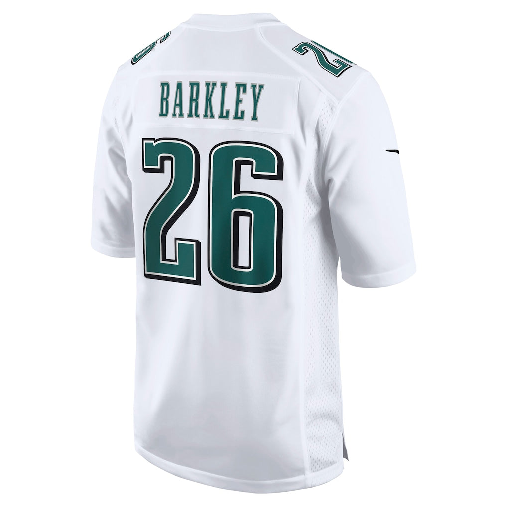 P.Eagles #26 Saquon Barkley Tundra White Fashion Game Jersey football jersey product view 1