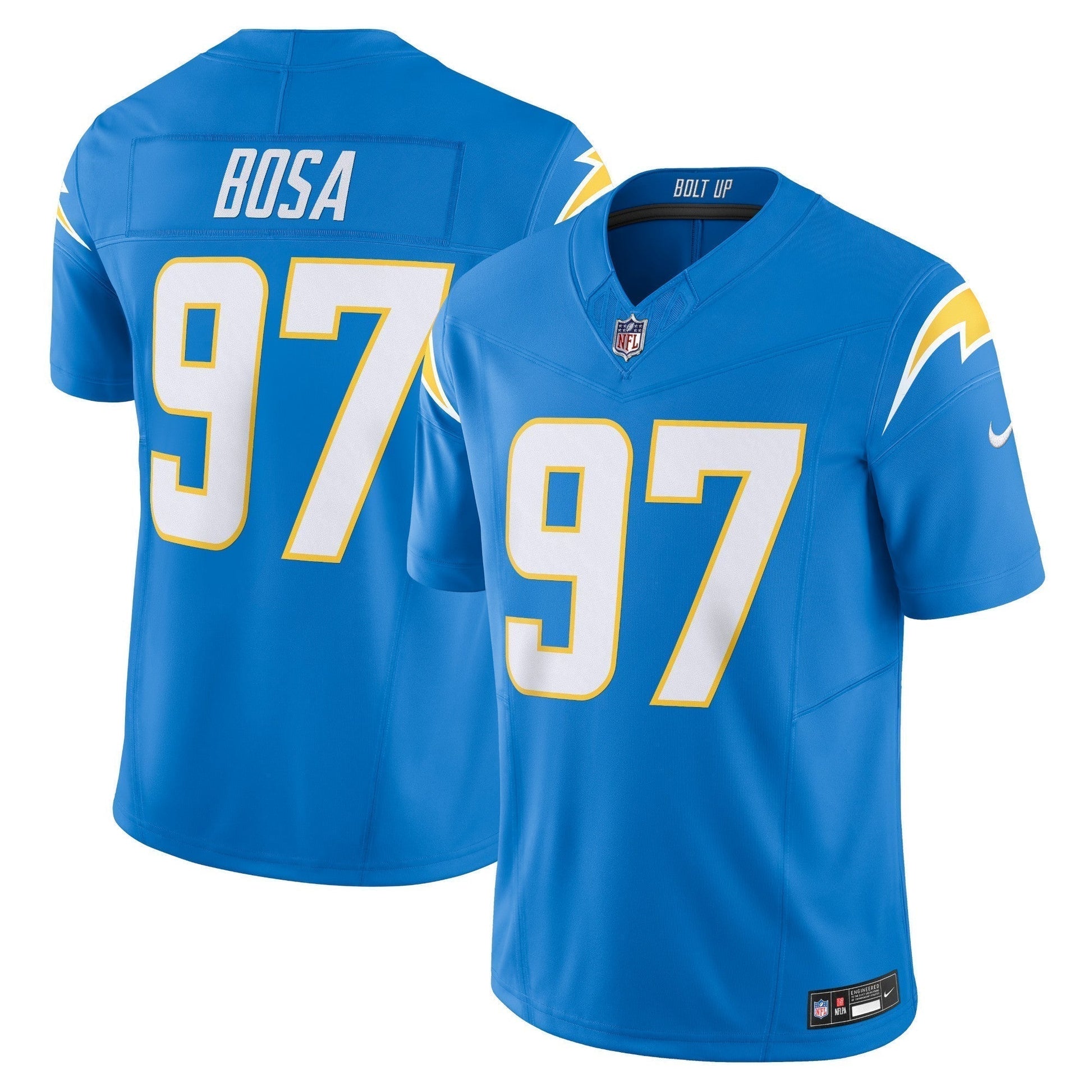Joey Bosa Los Angeles Chargers Vapor F.U.S.E. Limited Jersey - Powder Blue football jersey product view 1