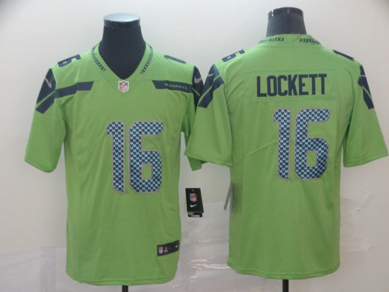 Men's Seattle Seahawks Tyler Lockett Green Game Jersey football jersey product view 1