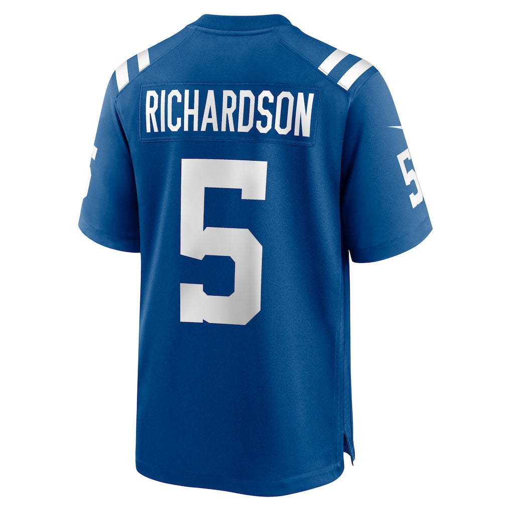IN.Colts #5 Anthony Richardson Royal Team Game Jersey football jersey product view 1