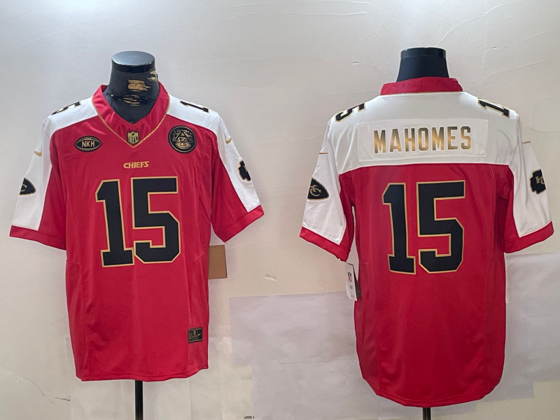 Men's Kansas City Chiefs Patrick Mahomes #15 Red Alternate Player Jersey1 football jersey product view 1