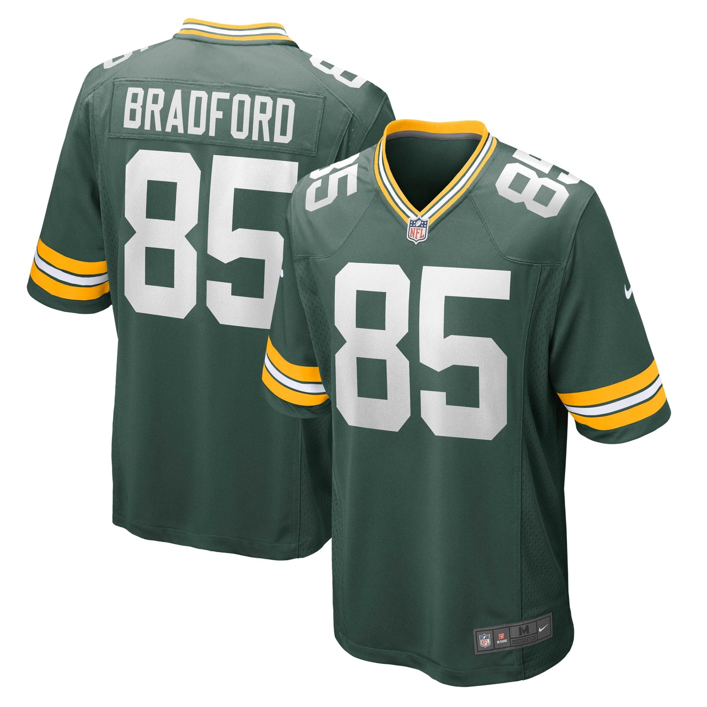 Corey Bradford Green Bay Packers Retired Jersey - Green football jersey product view 1