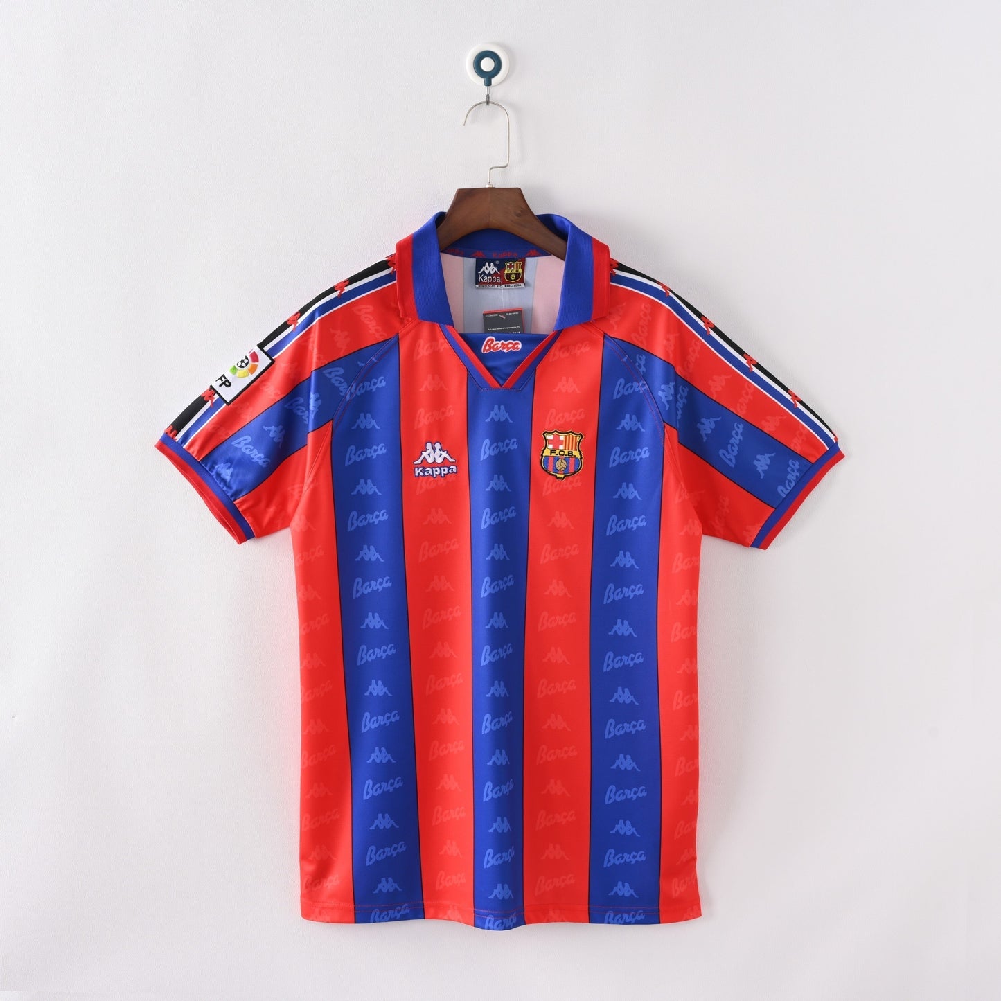 1996/97 Barcelona Home Stadium sports jersey product view 1
