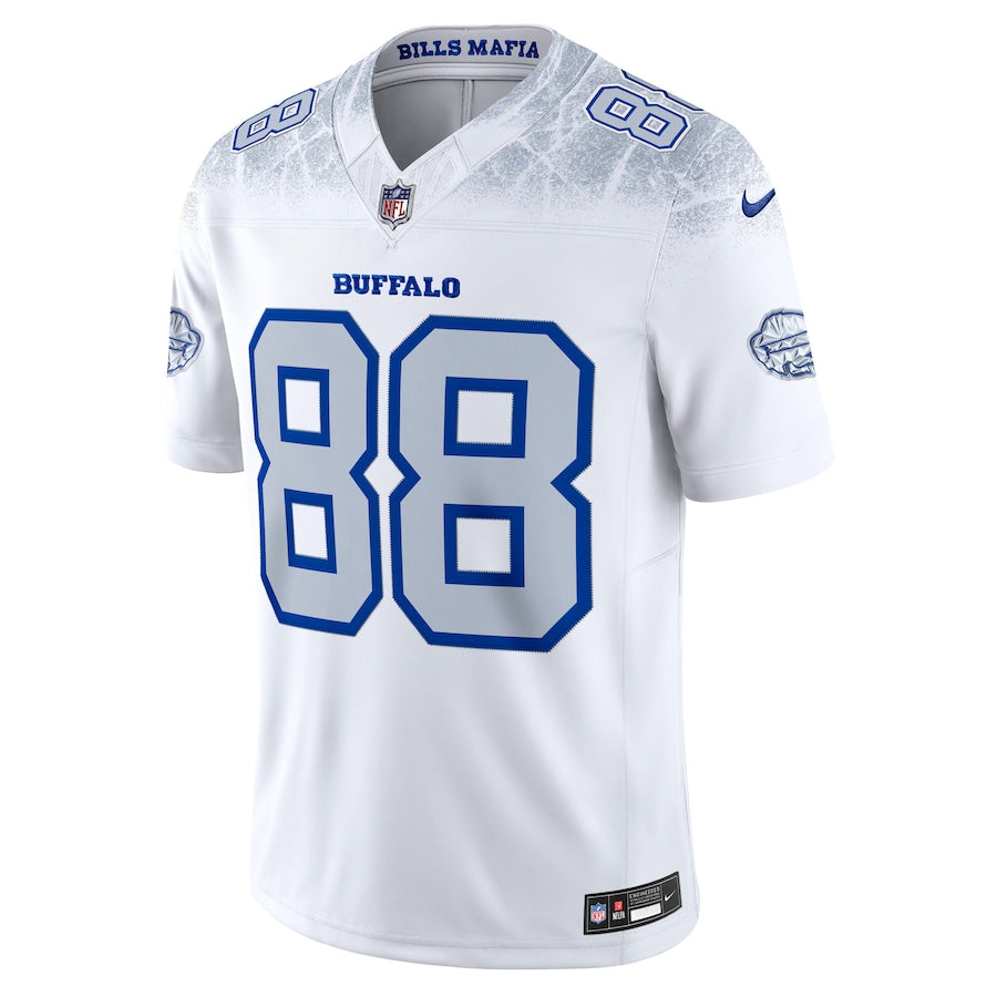 Men's Buffalo Bills Dawson Knox White 2025 Rivalries Collection F.U.S.E. VaporLimited Stitched Jersey football jersey product view 2