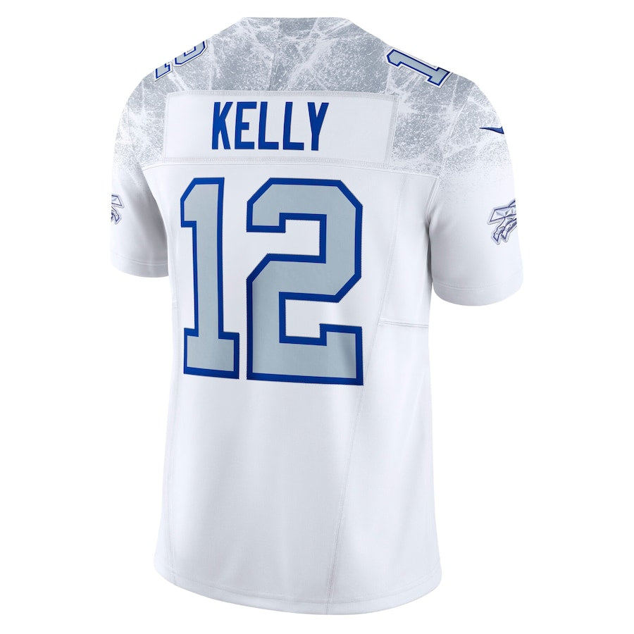 Men's Buffalo Bills Jim Kelly White 2025 Rivalries Collection F.U.S.E. VaporLimited Stitched Jersey football jersey product view 3
