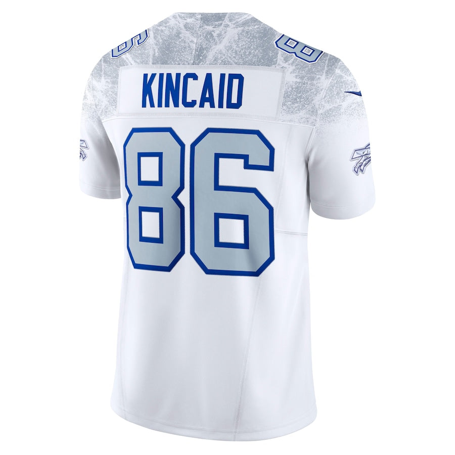 Men's Buffalo Bills Dalton Kincaid White 2025 Rivalries Collection F.U.S.E. VaporLimited Stitched Jersey football jersey product view 3