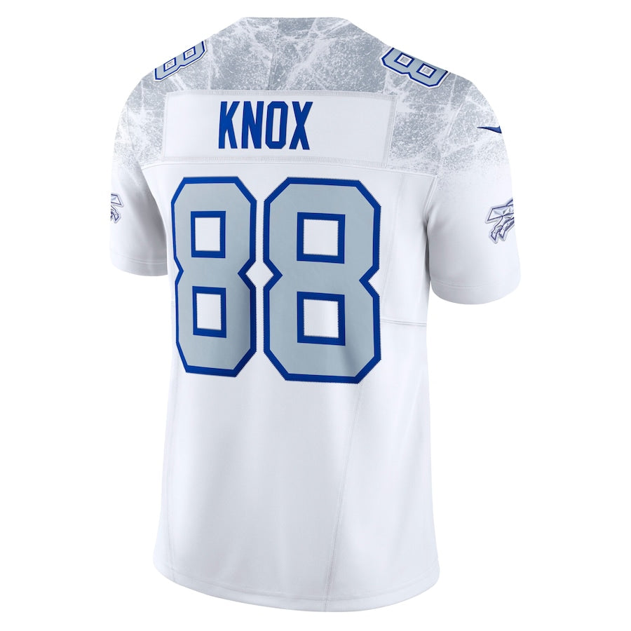 Men's Buffalo Bills Dawson Knox White 2025 Rivalries Collection F.U.S.E. VaporLimited Stitched Jersey football jersey product view 3