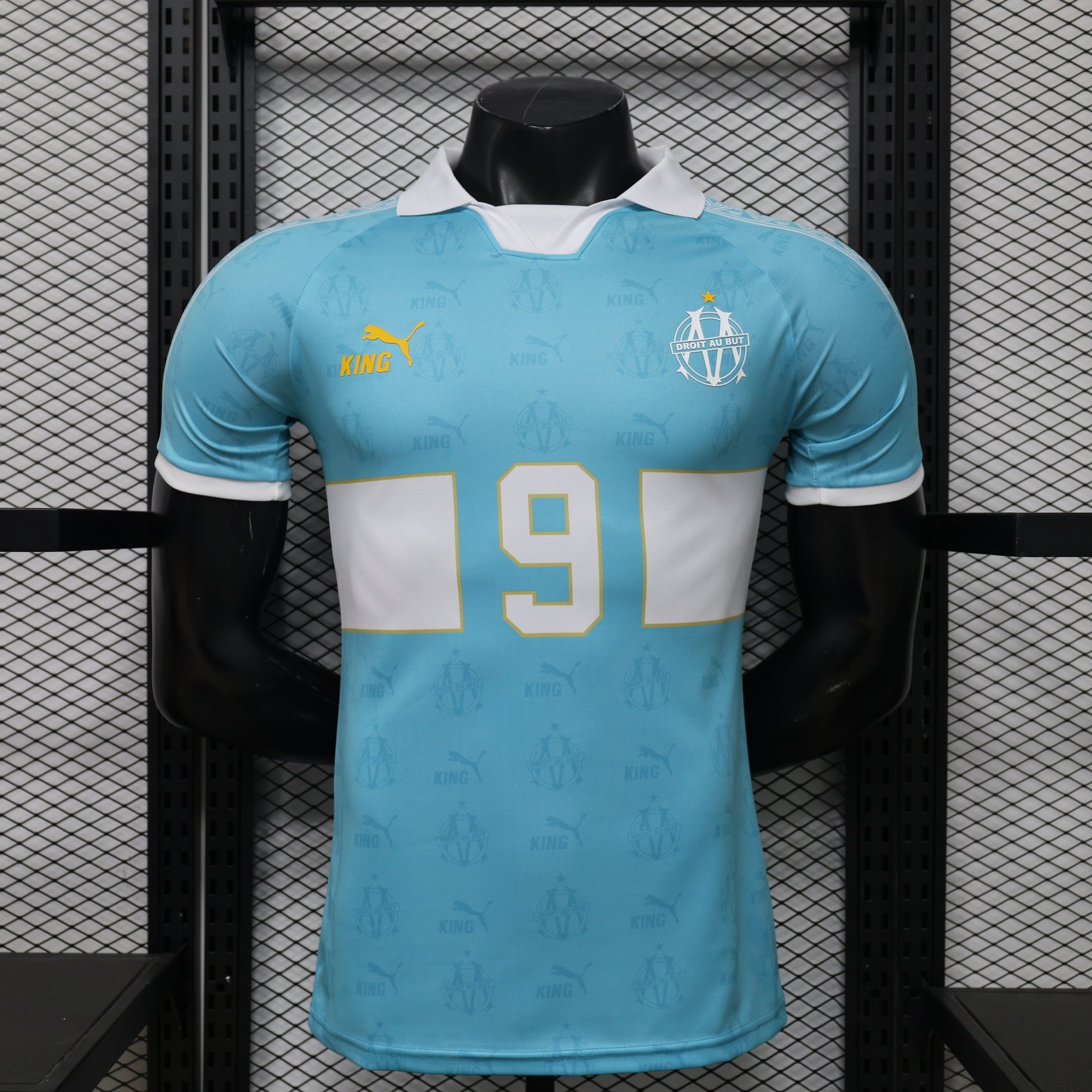 2026 Marseille Retro Edition Player Version Jersey sports jersey product view 1