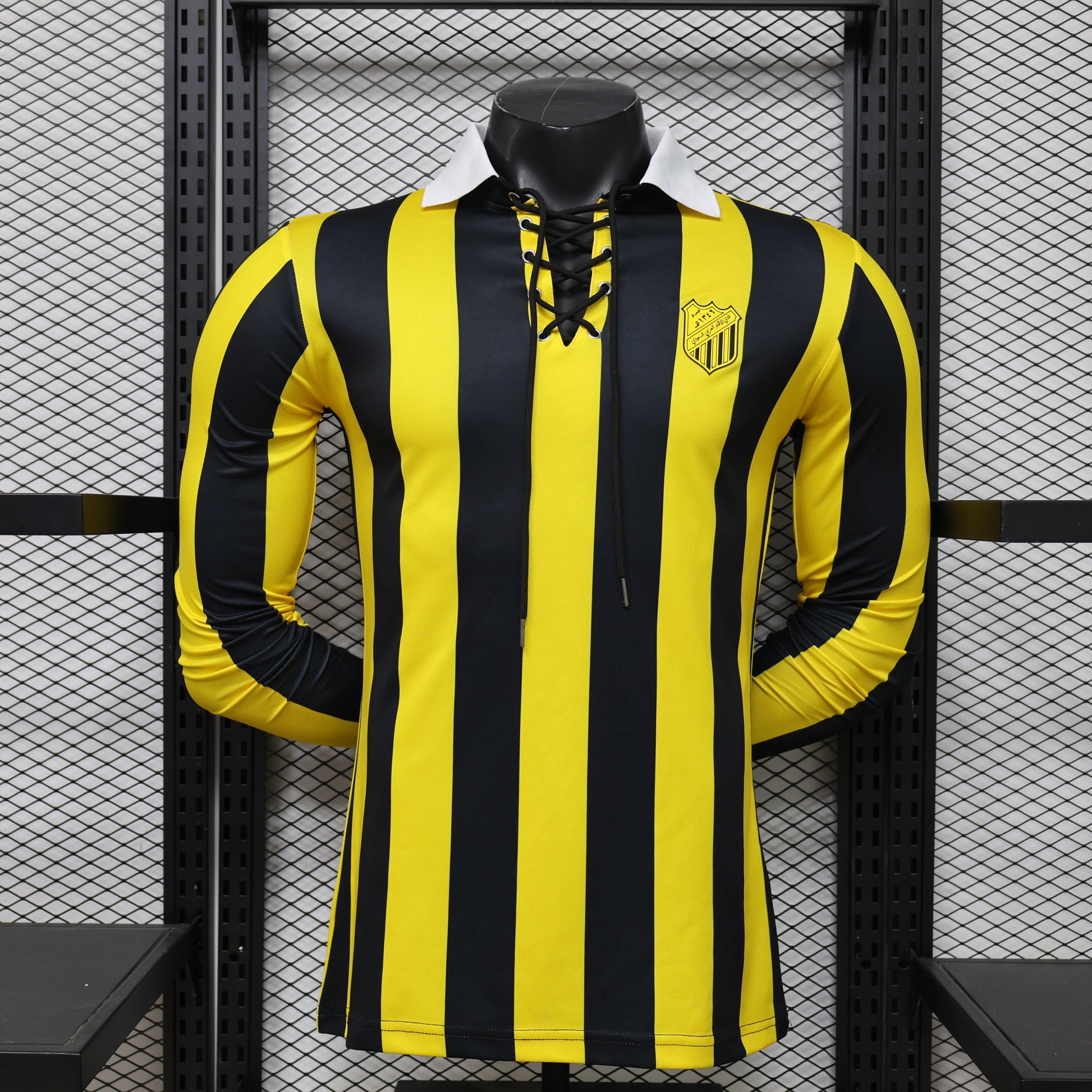 2026 Jeddah (Yellow) Player Version Jersey (Long Sleeve) sports jersey product view 1