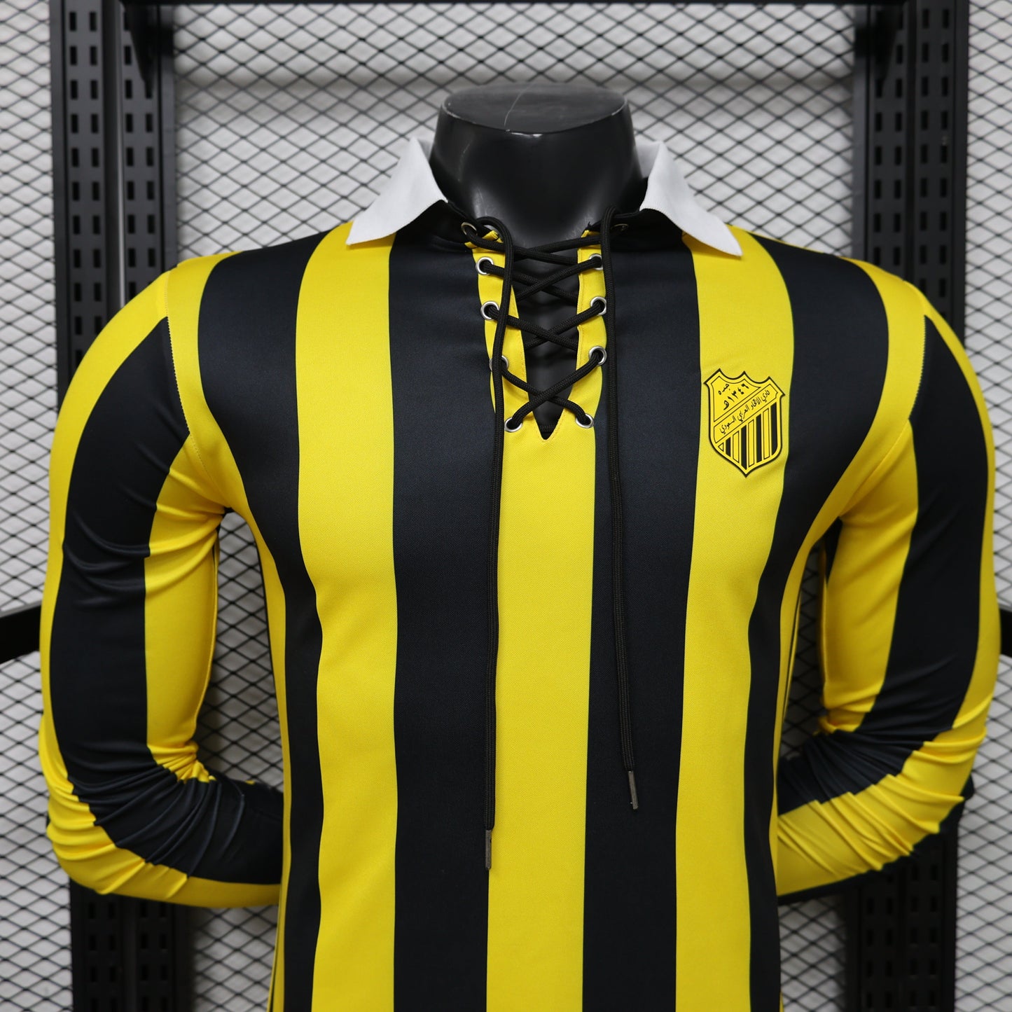2026 Jeddah (Yellow) Player Version Jersey (Long Sleeve) sports jersey product view 2